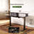 Adjustable Height Tempered Glass Steel Standing Desk-331682524