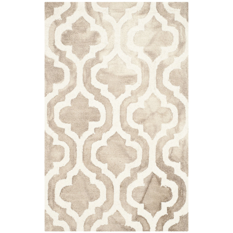 Defranco Hand Tufted Wool Geometric Rug