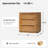 Nikolaus Modern 34''W 3-Drawer Rounded Edges Dresser