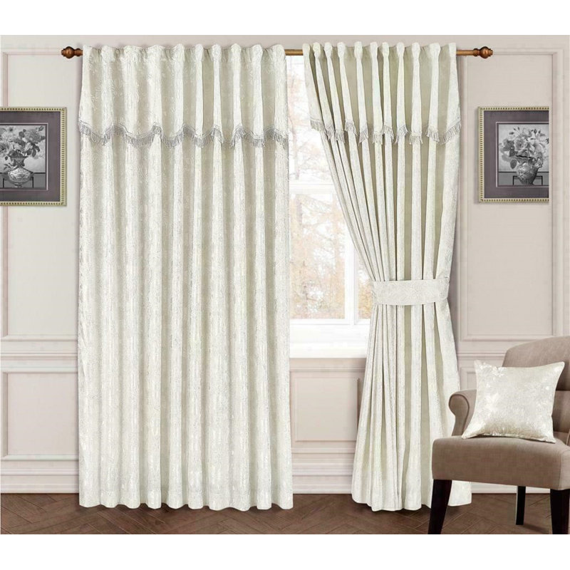 Vicksburg Curtain Pair, 228 W x 274 D cm, Cream