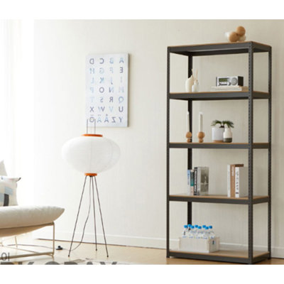 Storage Shelves - 5 Tier Adjustable Garage Storage Shelving, Heavy Duty Metal Storage Utility Rack Shelf Unit For Warehouse Pantry Closet Kitchen, 23 by 17 Stories