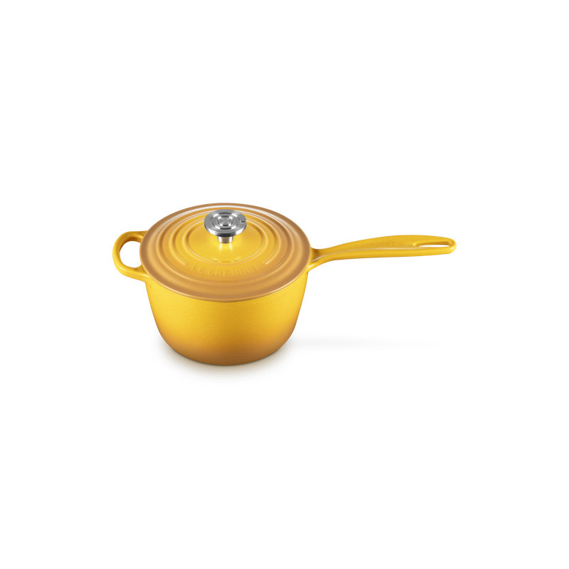 Le Creuset Signature Cast Iron Round Saucepan, 1.75 Qt. - Nectar, 7.6"