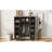 Spacious Four-Door Wardrobe With Built-In Mirror And Secure Storage, Perfect For Organized Bedroom