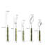 Resin Cutlery Bamboo Style 18/10 Stainless Steel 304 Classical Flatware Dinnerware Set Silver