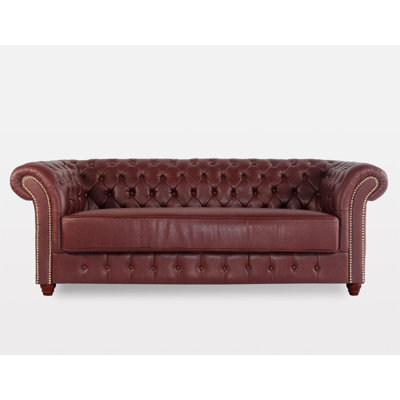 81'' Faux Leather Sofa