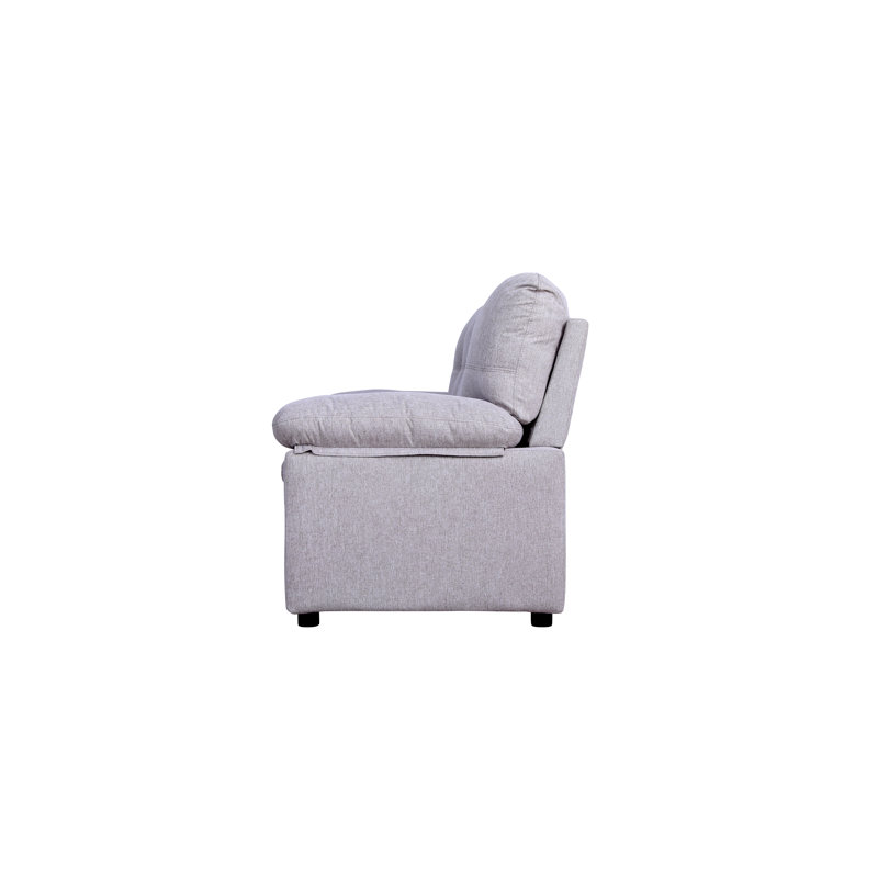 Ensemble de salon 3 pièces, Microfibre / microsuède crème