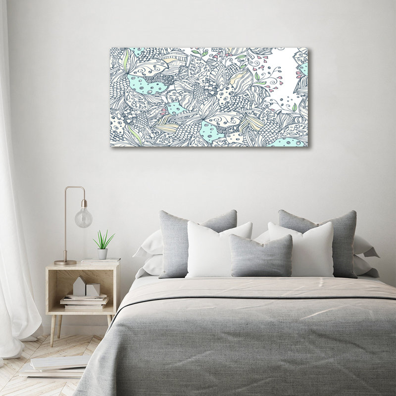 Floral Pattern - Wrapped Canvas Print