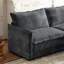 2 fauteuils inclinables en velours côtelé gris avec coussins à deux couches, construction, expérience de détente 2 repose-pieds, structure, tissu, salon confortable-1212090979-1212090981-1212090983