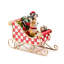 Check It Out Dog Sleigh Figurine