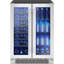 Brisas by Zephyr 24" 21-Bottle and 64-Can Dual Zone Wine and Beverage Cooler