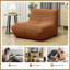 Fauteuil à billes, canapé à billes avec mousse haute densité pour la chambre à coucher, brun-544551712