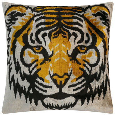 Animal Print Velvet Throw Pillow