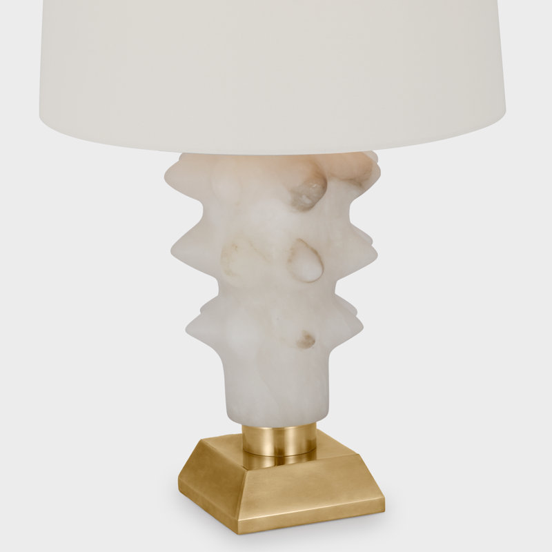 Luxor Table Lamp, Alabaster/Hand-Rubbed Antique Brass