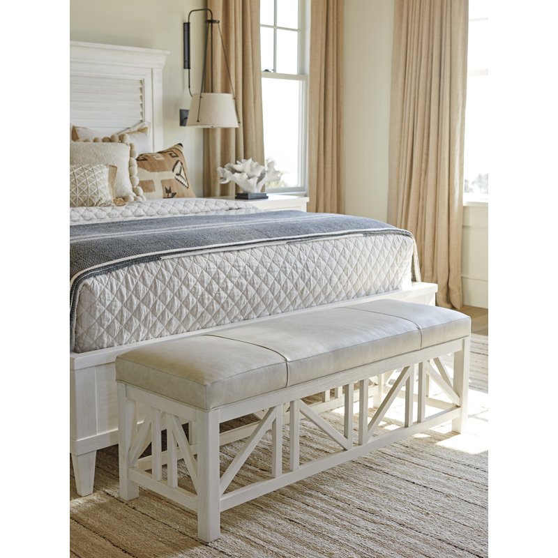 Ocean Breeze Birkdale Leather Bench
