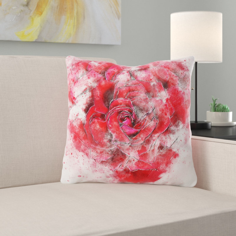 Reversible Throw Pillow, Indoor, Microsuede