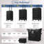 Ensemble de bagages 5 pièces avec ouverture frontale, ensemble de valise de transport extensible rigide avec double roue pivotante, bagage de voyage léger avec port USB, serrures TSA (20 "24" 28 ")