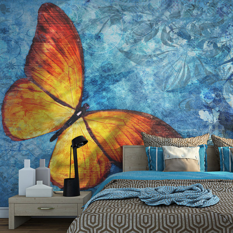 Fiery Butterfly 3.09m x 400cm Wallpaper, 300 cm x 231 cm