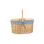 Wicker Lidded Picnic Hamper with Lining-15132724