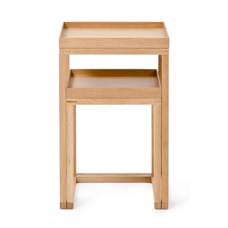 Solid Wood Nesting Tables, Brown