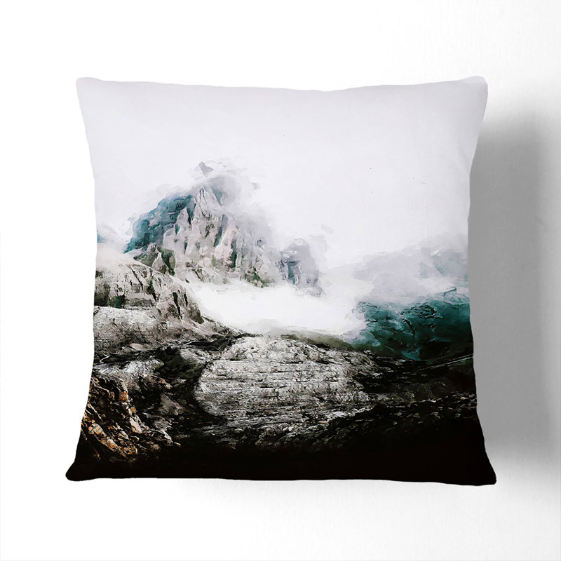 Peak of a Mountain Art DBL Cushion with Filling, 55cm H x 55cm W x 20cm D