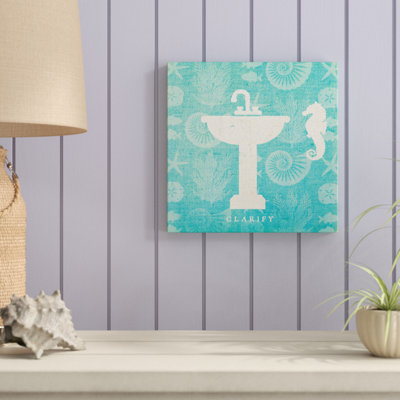 Reproduction d’art graphique sur toile « Pacific Bath II » par studio moul