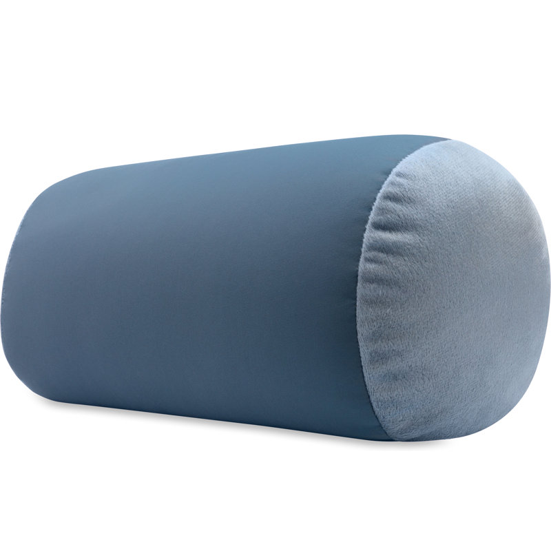 Microbead Bolster Neck Roll Pillow, Dark Slate Gray