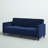 Perdue 81.5" Velvet Square Arm Convertible Sofa-1134429065