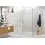 Illume 60 in. x 34 in. x 78 in. 90-degree Fully Frameless Wall Hinged Glass Shower Enclosure-995769461