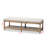 Backes Solid Wood Storage Bench in Oak Beige Linen Upholstery, 18.90'' H X 57.48'' W X 18.90'' D