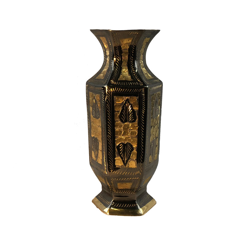 Tioga Handmade Metal Decorative Bottle