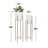 2 - Piece Silver Metal Tall Indoor Outdoor Dome Indoor Outdoor Planter with Removable Stand Set-1882845713-1994865750