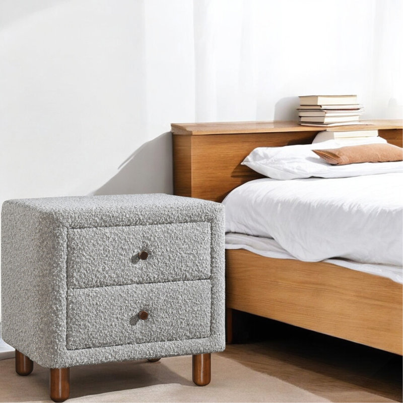 Table de chevet Grey Boucle