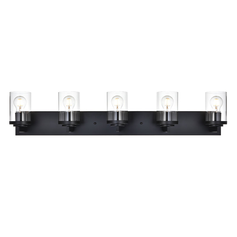 5 - Light Dimmable Vanity Light, Black