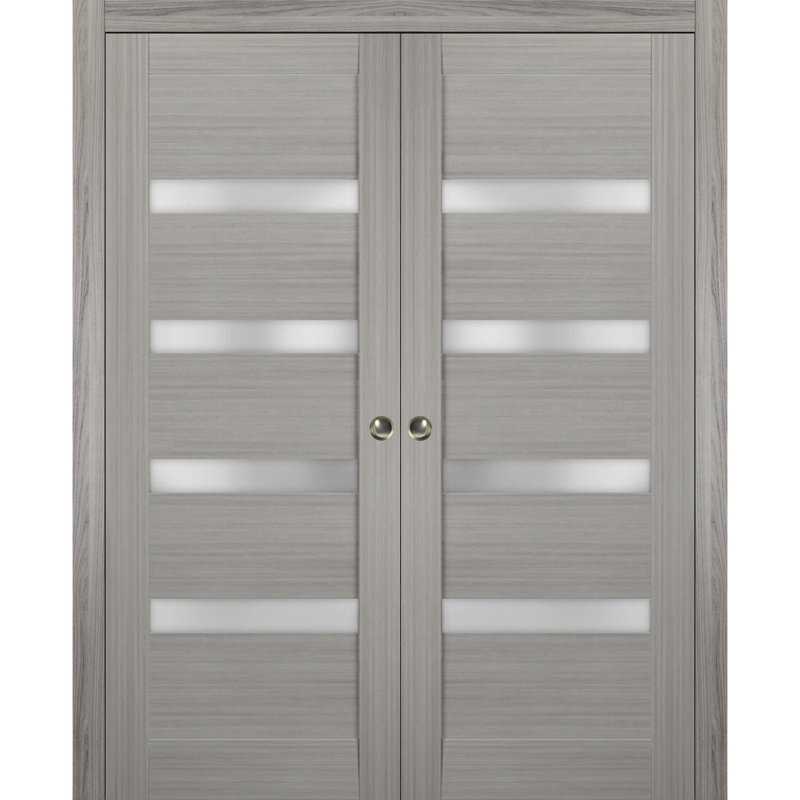 Portes coulissantes en verre Lucia, 72 po x 80 po