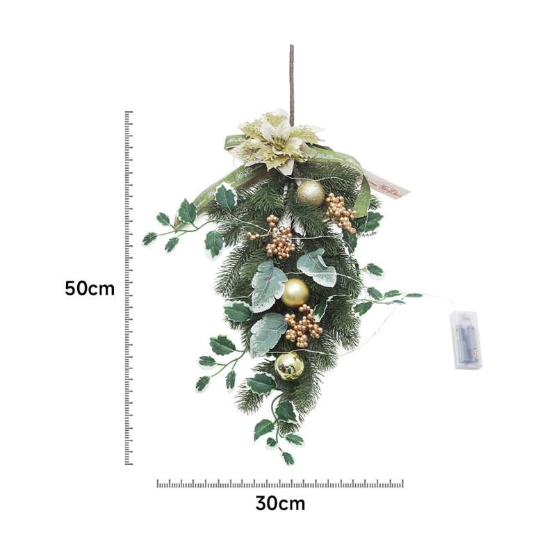 Lighted Faux Garland with Lights