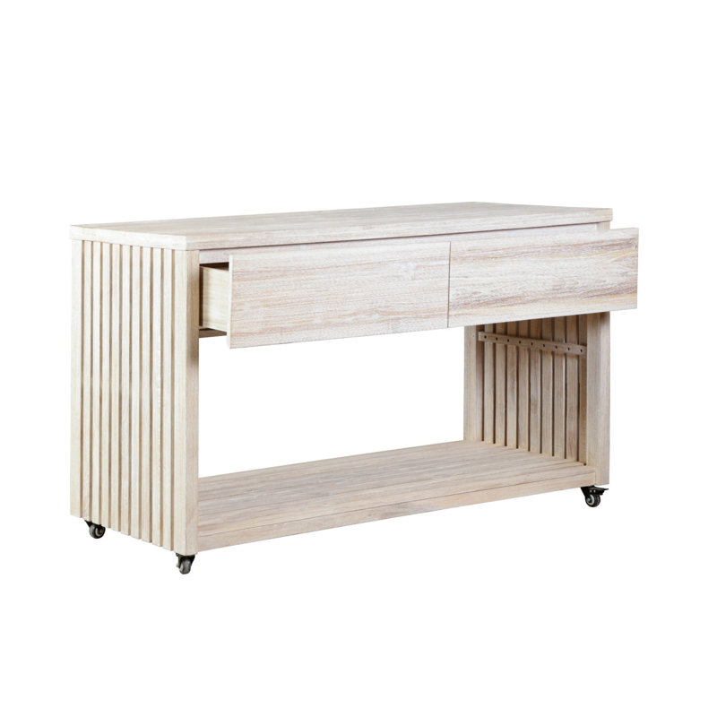 Imperial Grove Outdoor Teak Natural Kitchen Island, Natural