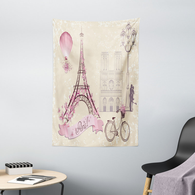 Tapisserie romantique en polyester, H 60 po x l 40 po