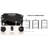 4-Tier Media Stand With Glass Shelf, Audio/Video Component Cabinet For Apple TV, Xbox One, PS4
