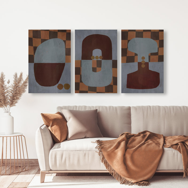 Checkered Dominos Set Set by Oliver Gal, 30" H x 20" W, Gallery Wrapped