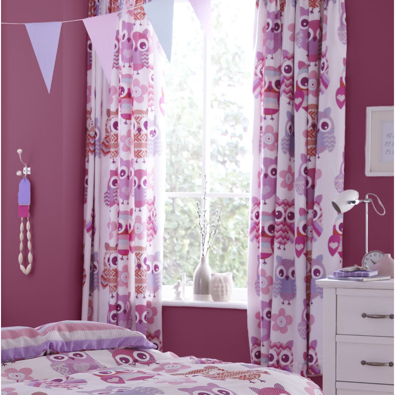 Owl Easy Care Curtains