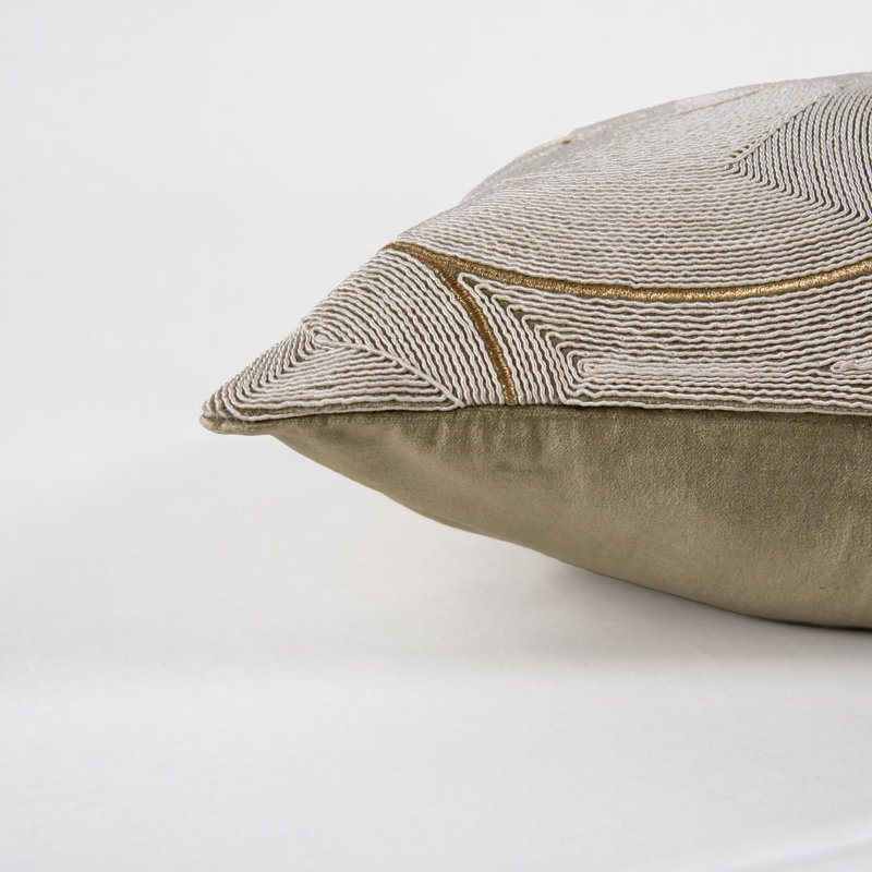 Down Filled Glam Accent Throw Pillow