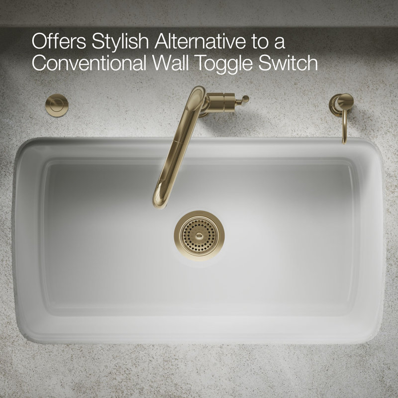 Garbage Disposal Air Switch Kit, Vibrant French Gold