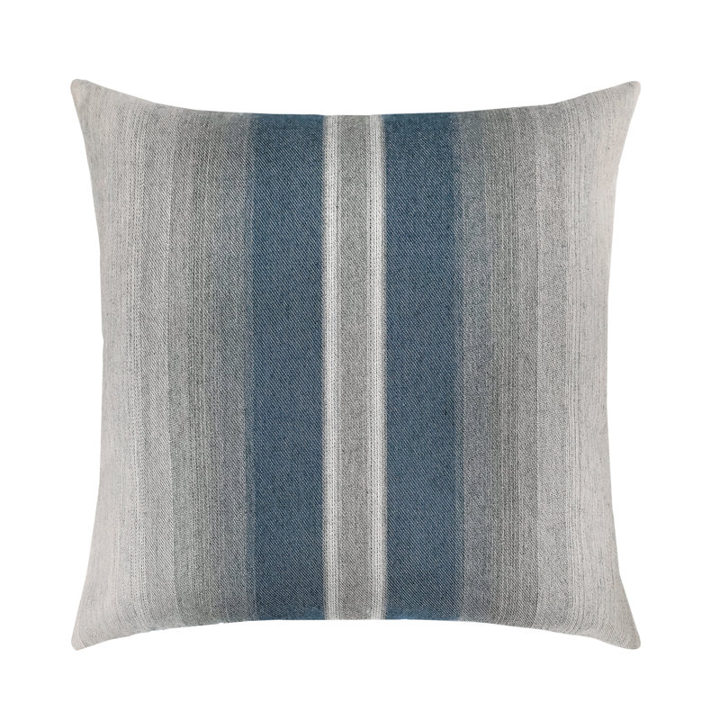 Ambiance Square Indoor/Outdoor Pillow Cover & Insert, Indigo, 22"H x 22"W