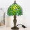 Petite lampe de table en verre coloré Wisteria Tiffany