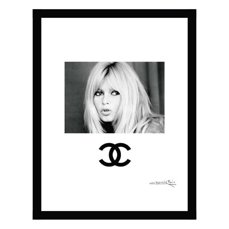 Brigitte Bardot, reproduction d'art encadrée