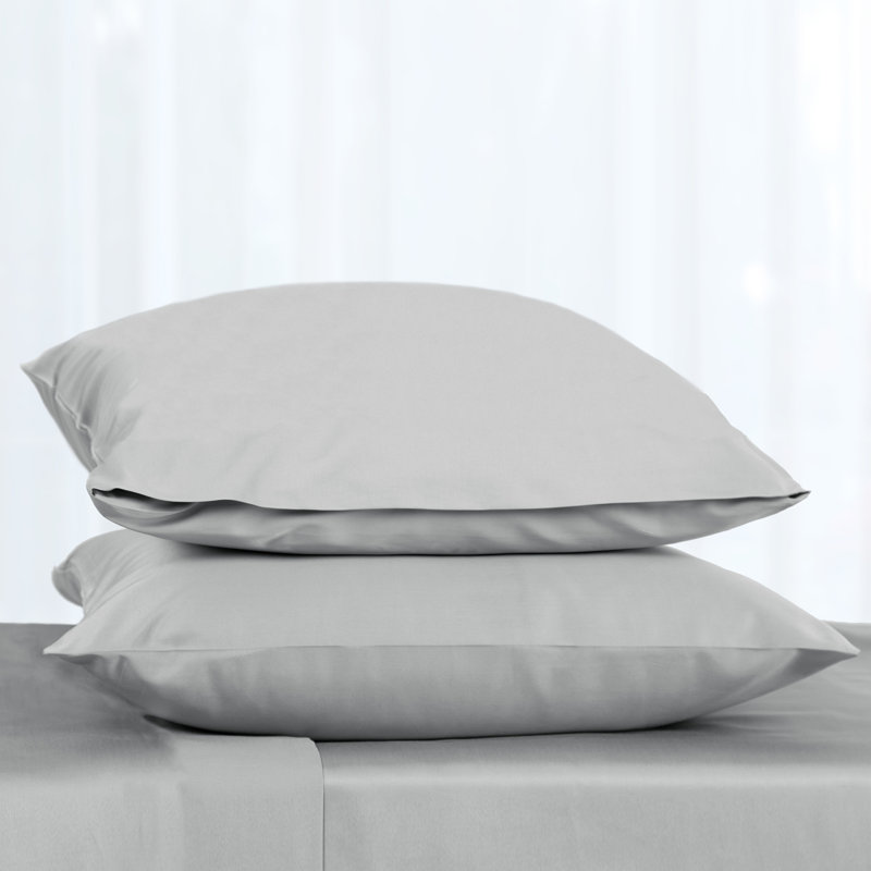 100% Cotton Sateen Pillowcase Envelope Pillowcases Set, Queen Pillowcase, Paloma