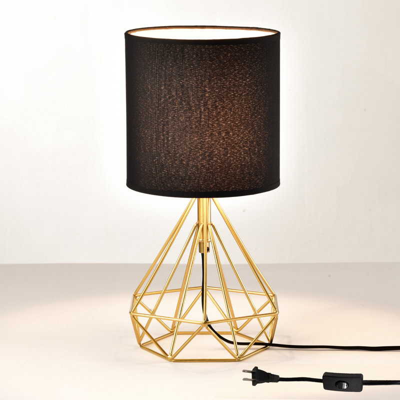 Amila Iron Table Lamp, Black