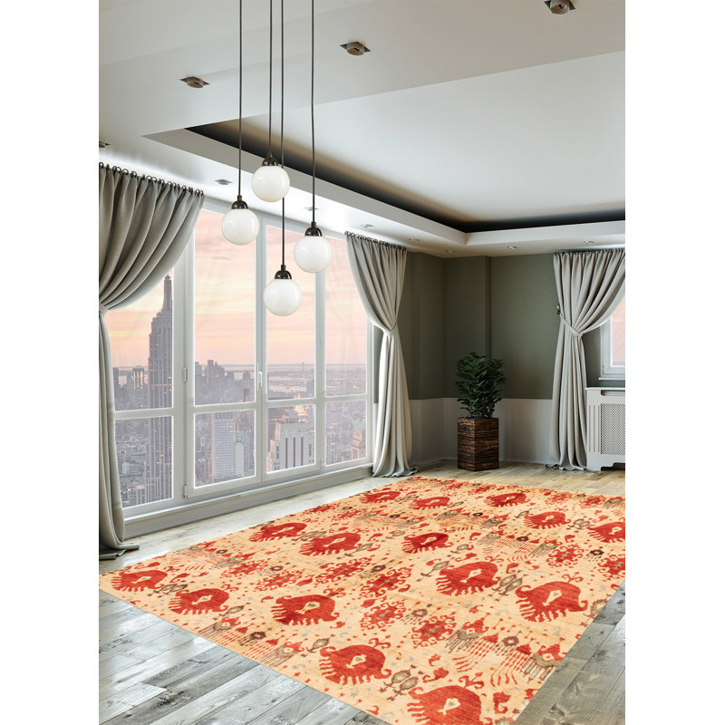 Wool Abstract Indoor Rug