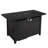 50000Btu Outdoor Fireplace, Steel, Black, 25" Height X 42" Width Table Black Steel 50000Btu, High Wide