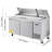Commercial Refrigerated Pizza Prep Table Stainless Steel Fridge Double Door